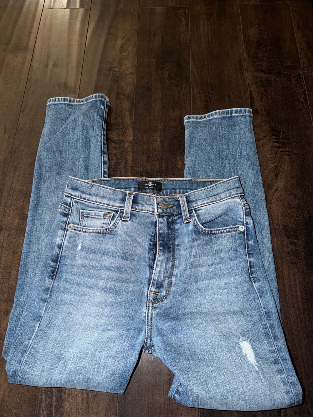 7 For All Mankind Light Blue High-Rise Women’s Jeans